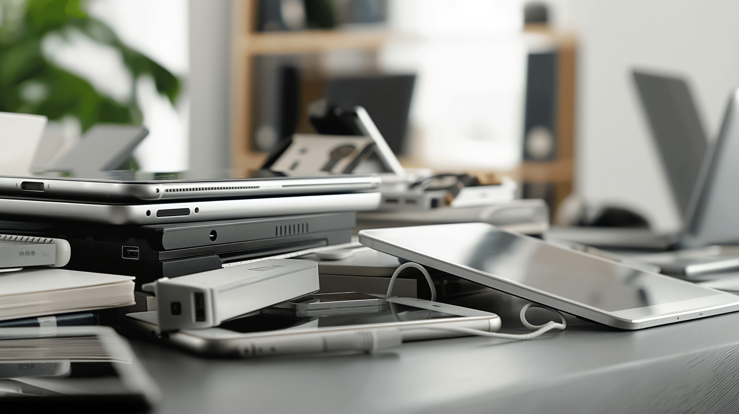 cell phones and laptops